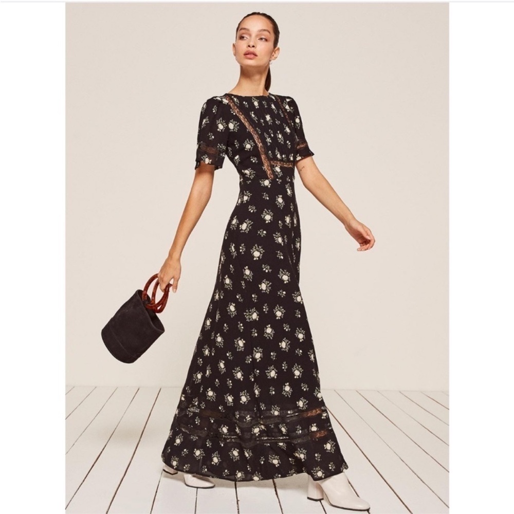 Reformation Patchouli Maxi Dress Lindsay Floral Size 6
